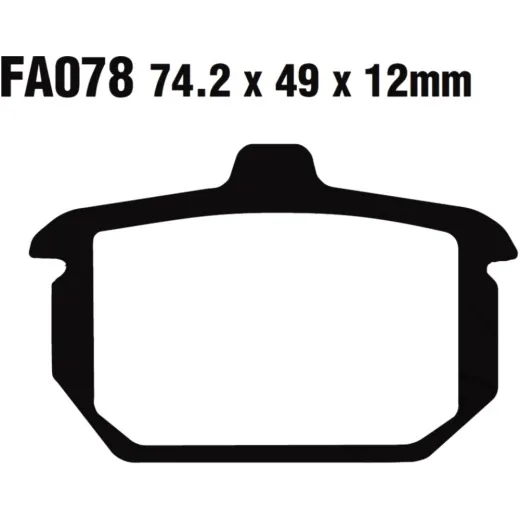Brake pad sinter hh ebc FA078HH