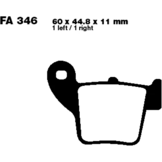 BRAKE PADS SINTERED EPFA EBC