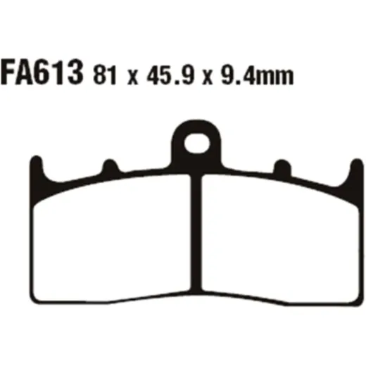Brake pads sintered hh ebc FA613HH
