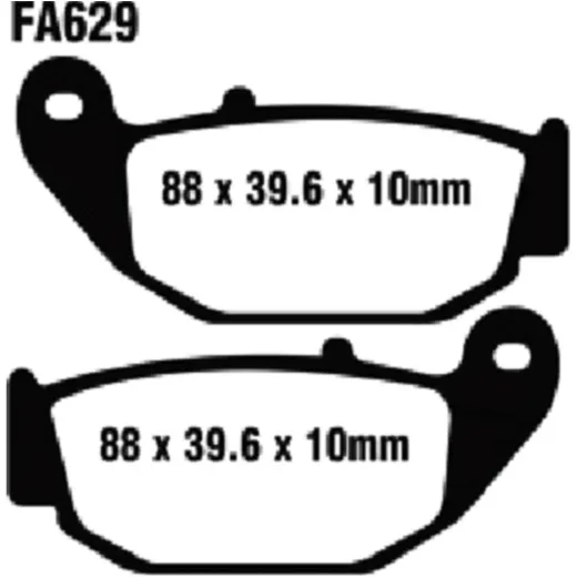 Bremsbeläge Bremsklotz Sinter HH EBC FA629HH