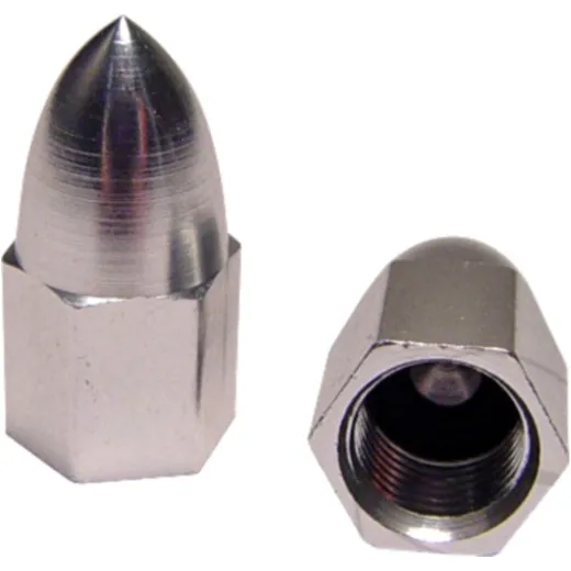 Valve caps aluminium silver 01125497