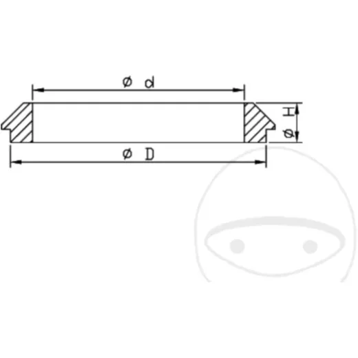 Staubkappensatz Gabel Kayaba 110024800102