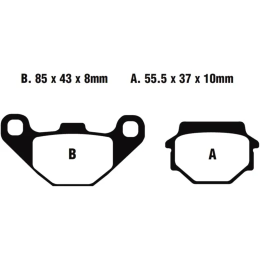 Bremsbeläge Bremsklotz Standard EBC FA067TT