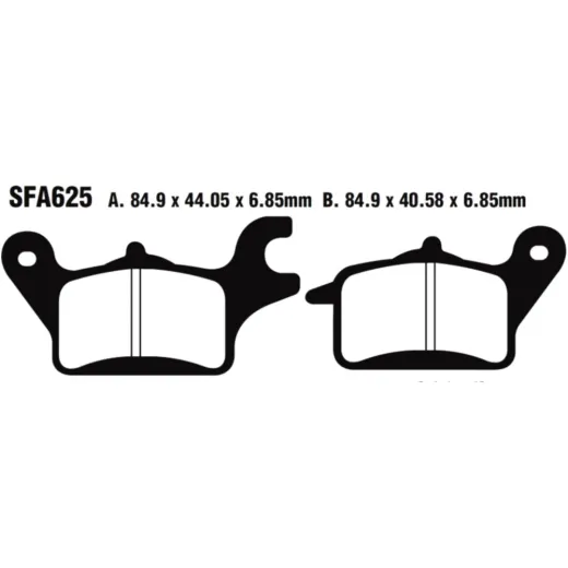 Brake pads scooter ebc SFA625