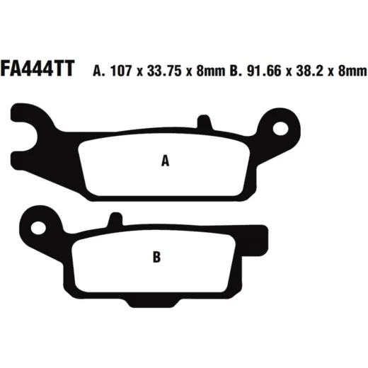 Brake pads std ebc FA444TT