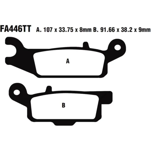 Brake pads std ebc FA446TT