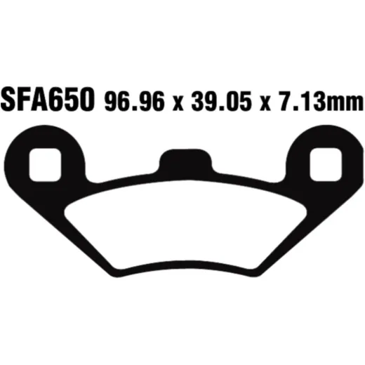 Brake pad sinter hh scooter ebc SFA650HH