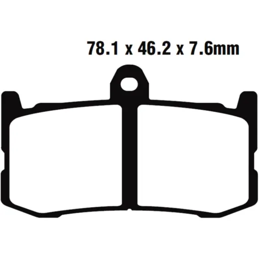 Brake pad sinter gpfax ebc GPFAX491HH