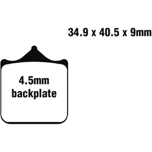 Brake pads sintered gpfax ebc GPFAX6044HH