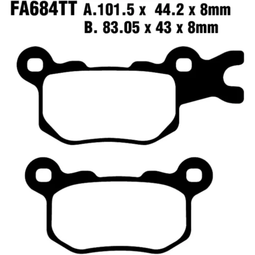 Break Pad Standard EBC FA684TT