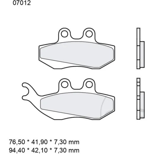 Bremsklotz CC Scooter Brembo Alternative: 7378698