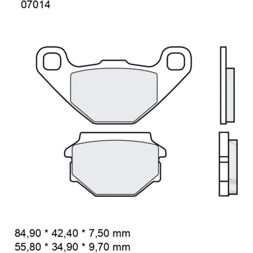 Bremsklotz CC Scooter Brembo Alternative: 7375397