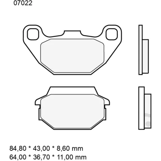 Bremsklotz CC Scooter Brembo Alternative: 7324080