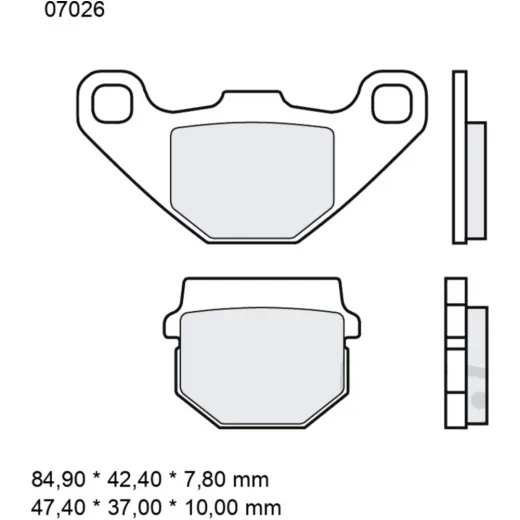 Bremsklotz CC Scooter Brembo Alternative: 7326853