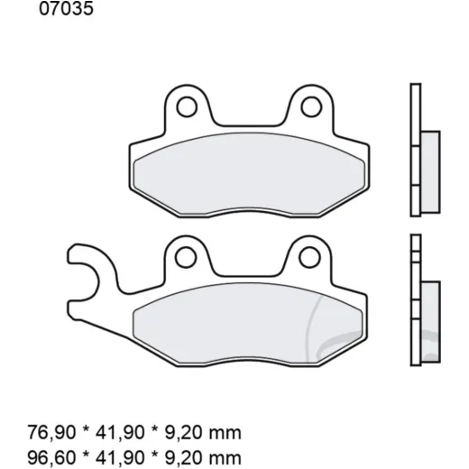 Bremsklotz CC Scooter Brembo Alternative: 7379159