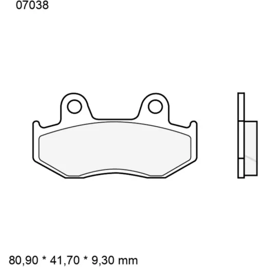 Bremsklotz CC Scooter Brembo Alternative: 7320037