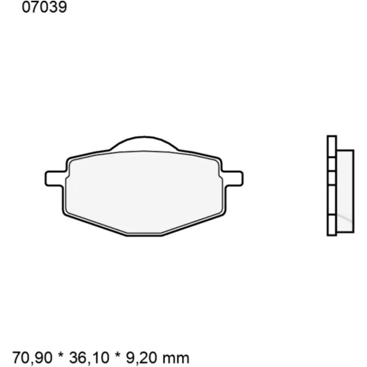 Bremsklotz CC Scooter Brembo Alternative: 7370169