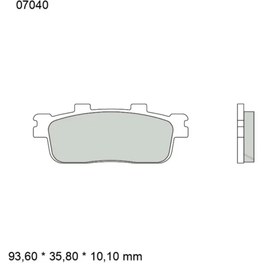 Bremsklotz CC Scooter Brembo Alternative: 7320914