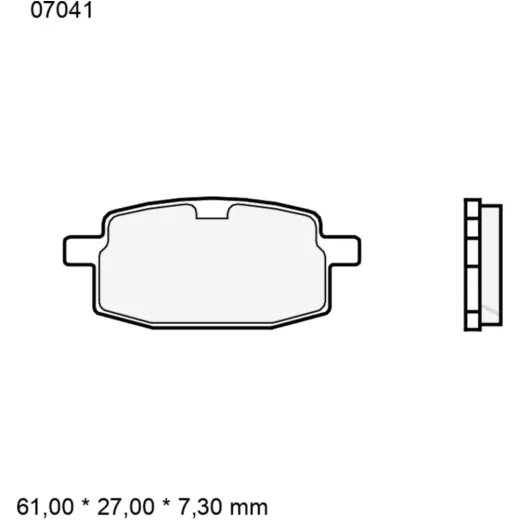 Bremsklotz CC Scooter Brembo Alternative: 7320179