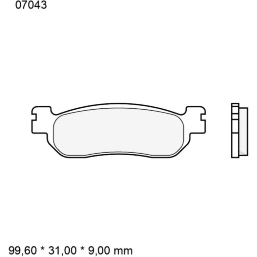 Bremsklotz CC Scooter Brembo Alternative: 7321680
