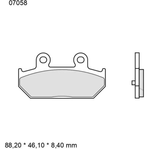 Bremsklotz CC Scooter Brembo Alternative: 7320898