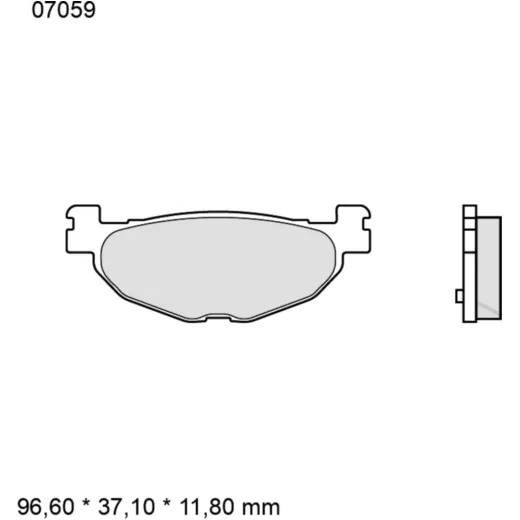 Bremsklotz CC Scooter Brembo Alternative: 7320872