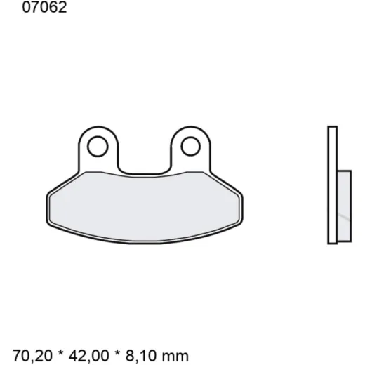 Bremsklotz CC Scooter Brembo Alternative: 7321938