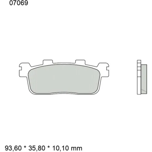 Bremsklotz CC Scooter Brembo Alternative: 7323520