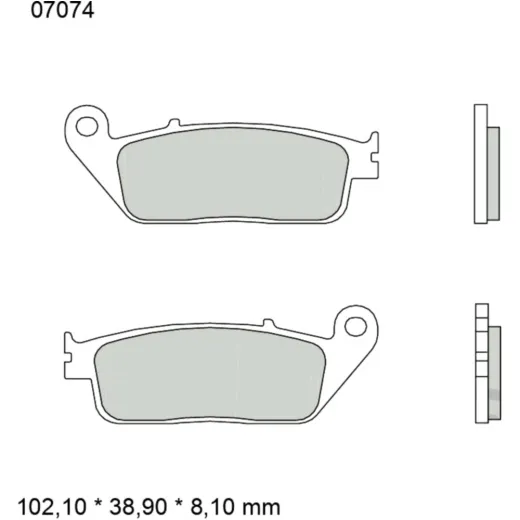 BRAKE PADS CARBON CERAMIC SCOOTER CC BREMBO