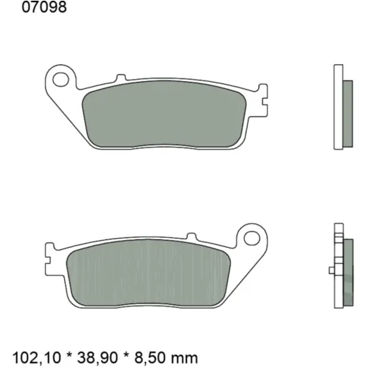 Bremsklotz CC Scooter Brembo Alternative: 7323546