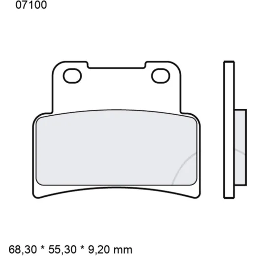 Bremsklotz CC Scooter Brembo Alternative: 7322423