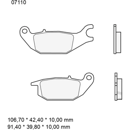 BRAKE PADS CARBON CERAMIC SCOOTER CC BREMBO