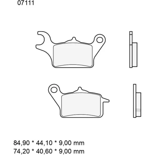 Bremsklotz CC Scooter Brembo Alternative: 7370035
