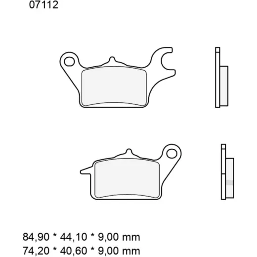 Bremsklotz CC Scooter Brembo Alternative: 7370041