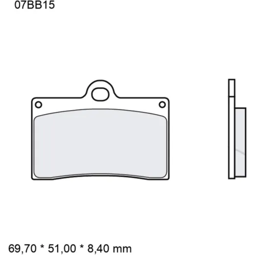 Bremsklotz Sinter LA Brembo Alternative: 7328586