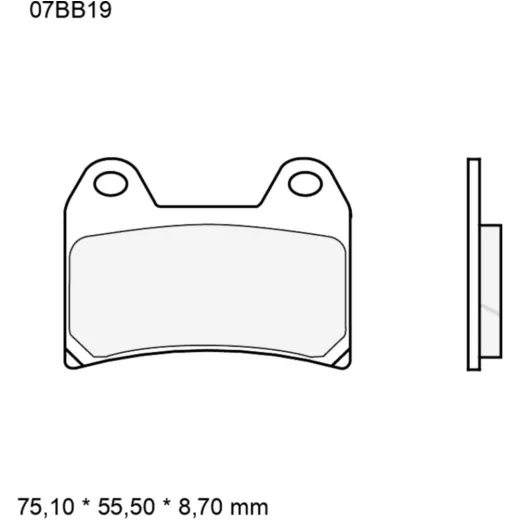 Bremsklotz Sinter LA Brembo Alternative: 7329048