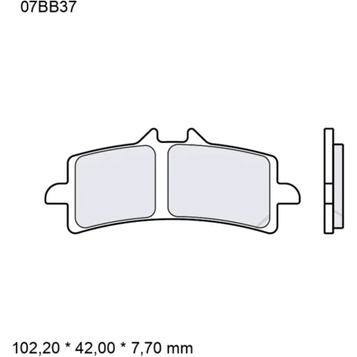 Bremsklotz Sinter LA Brembo Alternative: 7322456