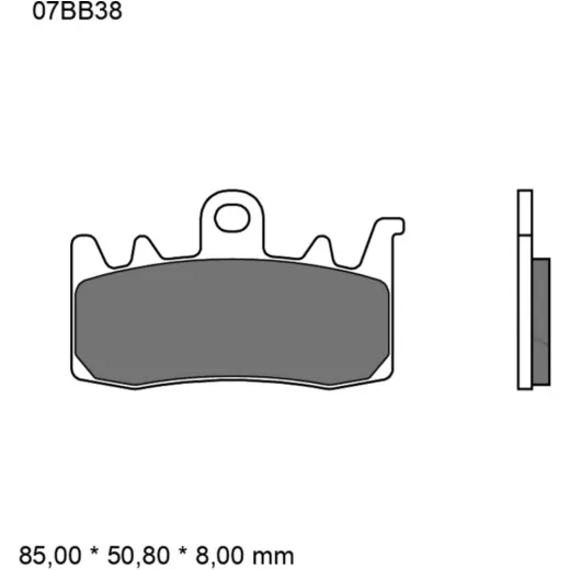 Bremsklotz Sinter LA Brembo Alternative: 7326419