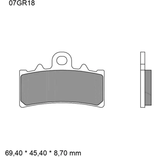 BRAKE PADS CARBON CERAMIC ROAD CC BREMBO