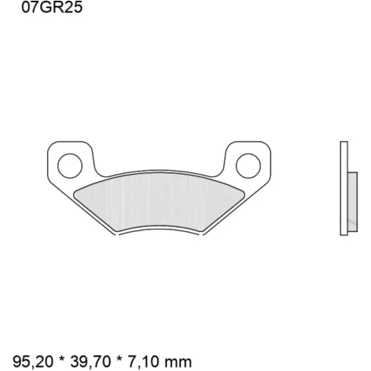 Bremsklotz Sinter SD Brembo Alternative: 7320025