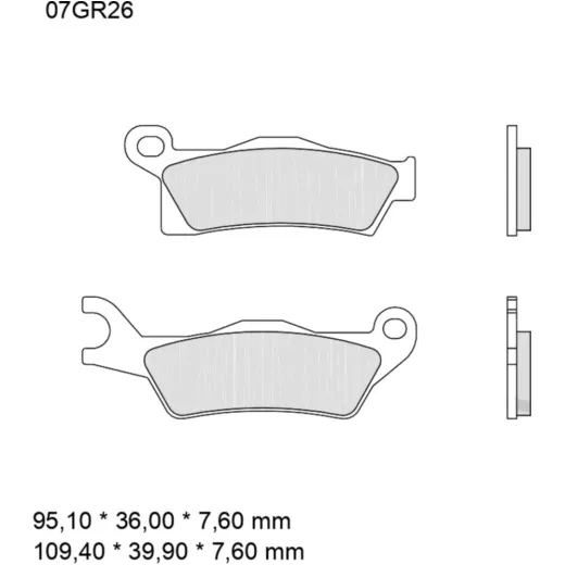 Bremsklotz Sinter SD Brembo Alternative: 7370018