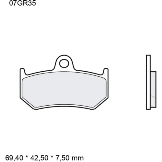 Bremsklotz Sinter hinten SP Brembo Alternative: 7324106