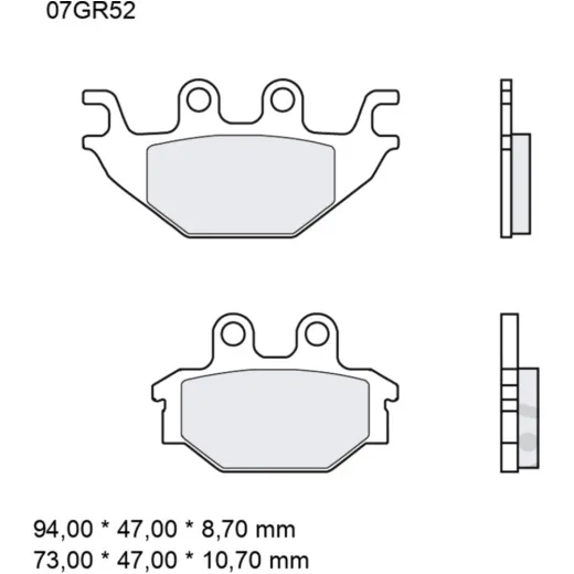 Bremsklotz Sinter SD Brembo Alternative: 7320115