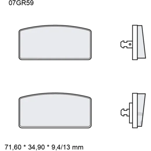 Bremsklotz Carbon Keramik Brembo Alternative: 7326598