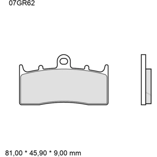 Bremsklotz Sinter LA Brembo Alternative: 7326405