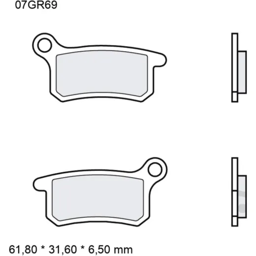 Bremsklotz Sinter SD Brembo Alternative: 7320658 1221045