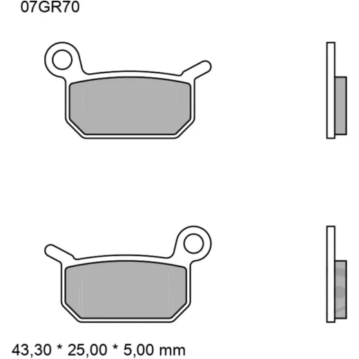 BRAKE PADS SINTERED OFF-ROAD SD BREMBO