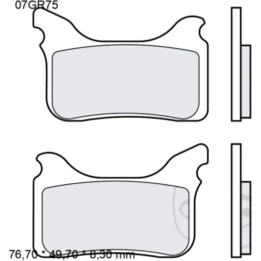 Bremsklotz Sinter vorne SA Brembo Alternative: 7320724