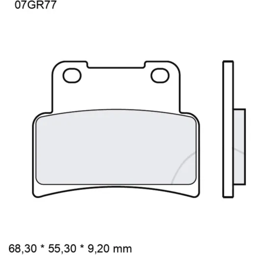 Bremsklotz Sinter LA Brembo Alternative: 7322415