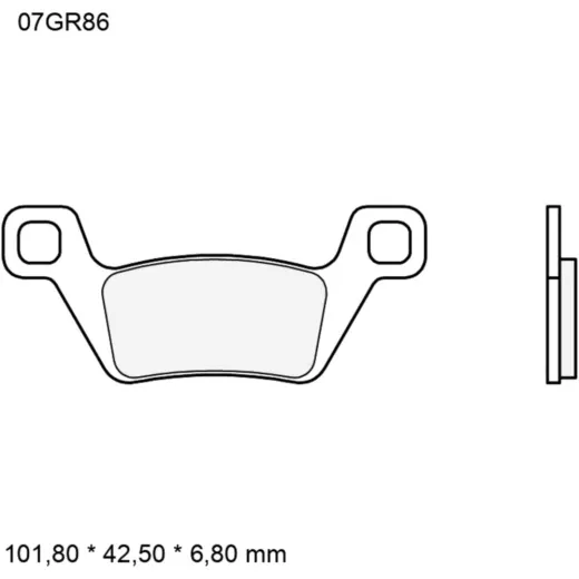 Bremsklotz Sinter SD Brembo Alternative: 7323587